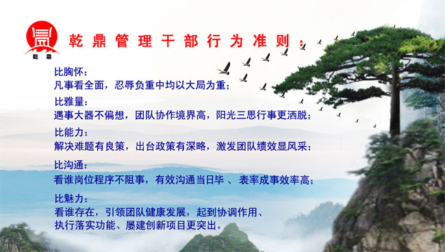 乾鼎管理干部行为准则